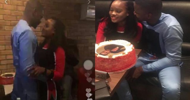 Cee-c and Leo share romantic moments at his birthday dinner (Video)
