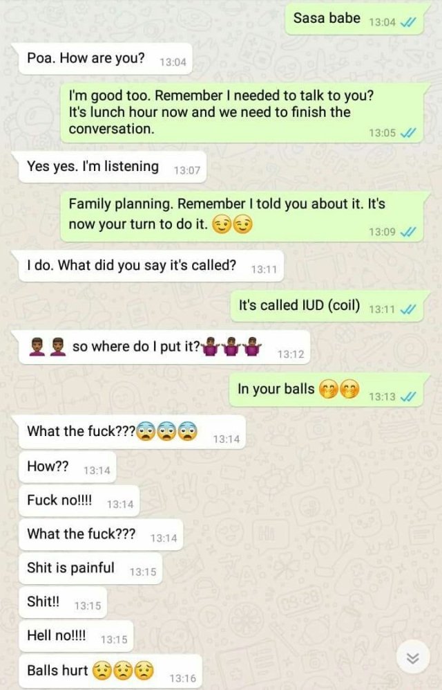 Hilarious Whatsapp chat between a Nigerian woman and her husband after ...
