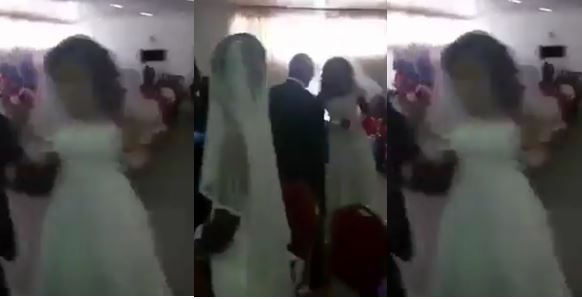 Side chick appears at boyfriend’s wedding in a wedding gown