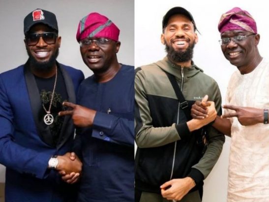 Sanwo-Olu hosts D’banj, Phyno, King Sunny Ade and Nollywood actors ...