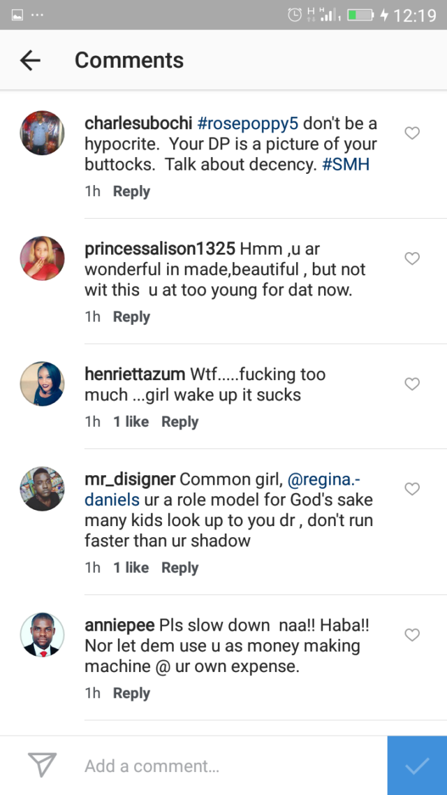No Chill! Fans blast 16 year old actress, Regina Daniels for piercing ...