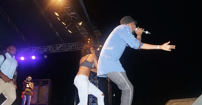 Female Fan Strips For 2face Right In Front Of Wife Annie