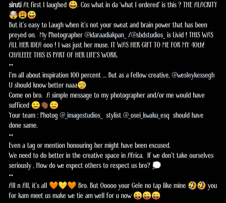 Uti Nwachukwu calls out Ghanaian TikToker, Wesley Kess, for stealing his birthday photoshoot concept