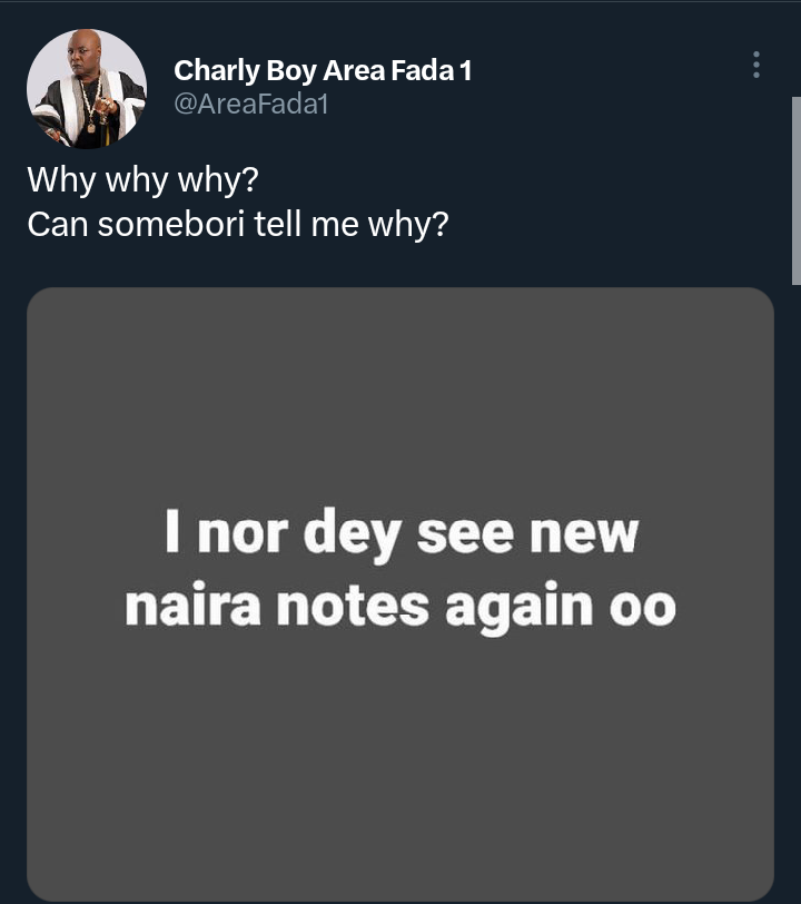Where are new naira notes – Charly Boy raises alarm