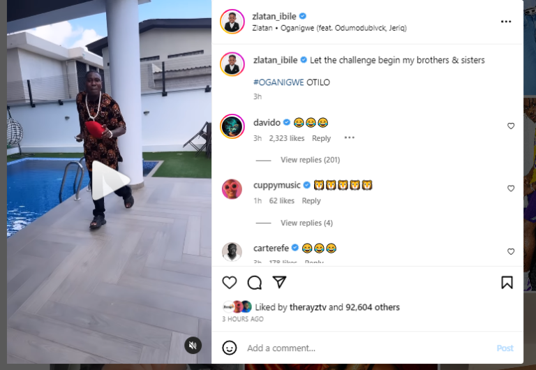 "You are now an Igbo guy" - Davido, others react as Zlatan shows off dance moves in Igbo attire