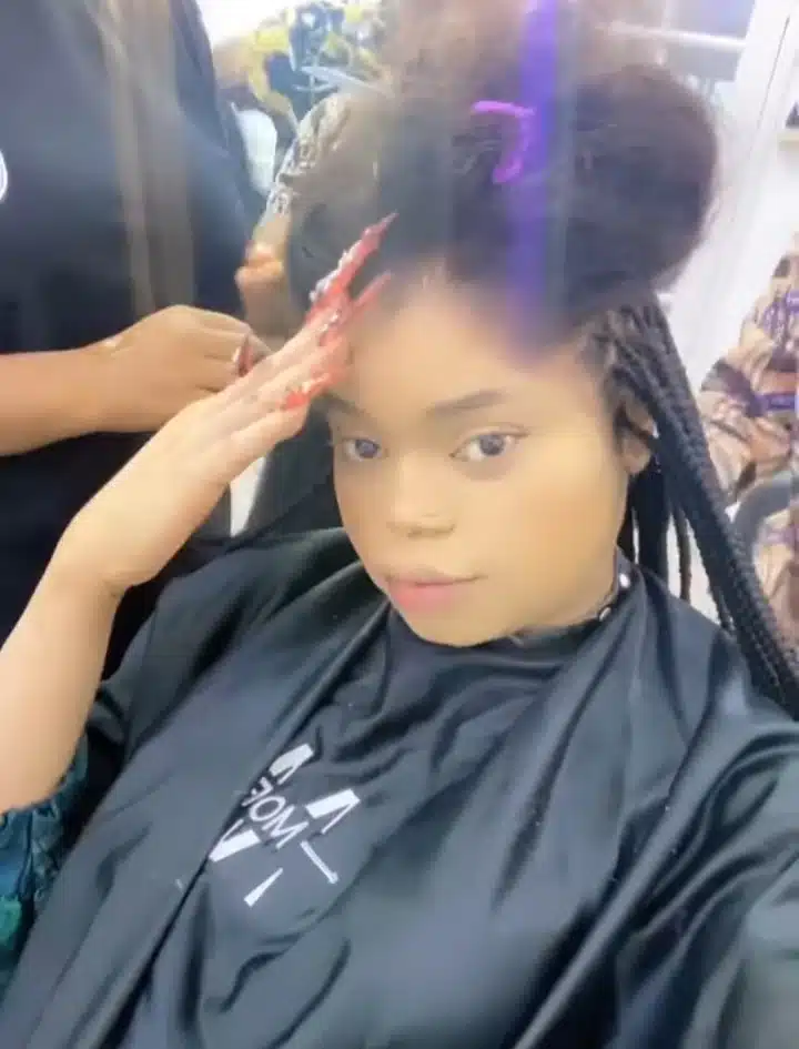 “N200k just for my hair” — Bobrisky brags as he shows off receipt of payment for braids (Video)