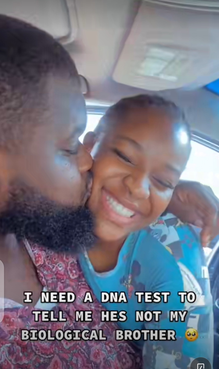 “I am obsessed with my brother” — Nigerian lady says as she shares loved-up video