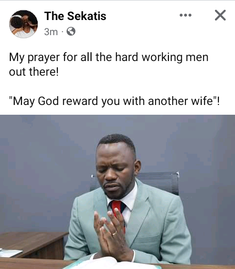 “May God reward you with another wife” – Botswana polygamist pastor prays for ‘hardworking men’