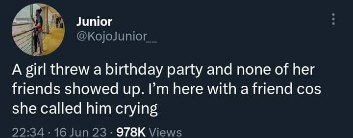 "Nobody likes her" - Ghanaian lady in tears after organizing birthday party and nobody attended