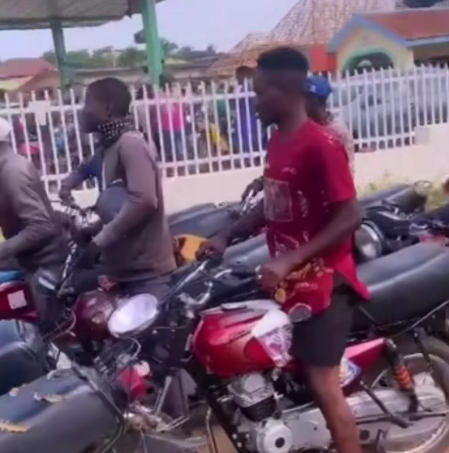 Nkechi Blessing’s Ex, Opeyemi Falegan Gives Free Fuel To Hundreds Of Okada Riders (Video)