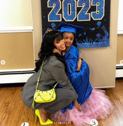 I'm An Emotional Proud Mummy - Cardi B Shares Excitement As Daughter Kulture Graduates From Preschool (Photos)