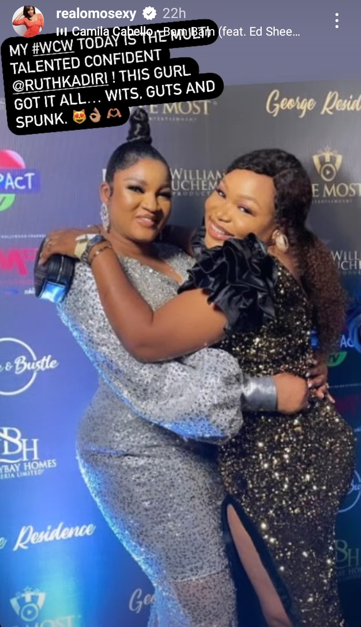 "She Is Multi Talented And Confident"- Actress, Omotola Jolade Showers Praises On Ruth Kadiri
