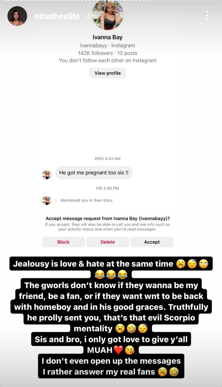 I know Davido sent her – Anita Brown says as she exposes chat with singer’s French baby mama Ivanna Bayy