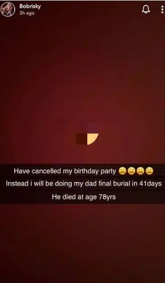 Bobrisky cancels birthday plans following father’s demise, reveals why he plans to do on his special day