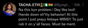 “I hope she wins” BBNaija's Tacha drums support for Ilebaye as Ike, Pere, others plot to frustrate her out of the house (Video)