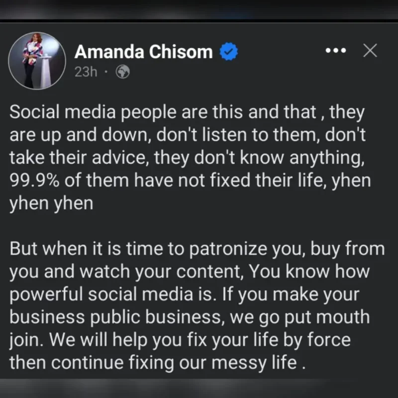 "If you make your business public business, we go put mouth join" Amanda Chisom tackles Yul Edochie over his recent advice