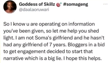 "I'm Not Soma Girlfriend, He Has No Girlfriend Of Seven Years" - BBNaija's Soma's Close Friend Reveals (DETAIL)