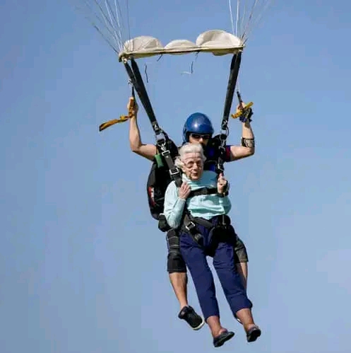 104-Year-Old Woman D!es Days After Going Skydiving To Break Guinness World Record
