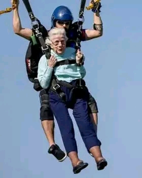 104-Year-Old Woman D!es Days After Going Skydiving To Break Guinness World Record