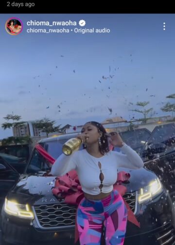 "Early birthday gift from me to me" Actress, Chioma Nwaoha celebrates as she purchases brand new car worth millions of Naira (Video)