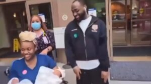 “They Deserve the Happiness” Fans Rejoices As Video Of Davido and Chioma Leaving The Hospital With Twins in the US, emerges