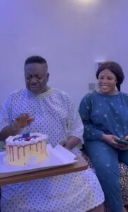 "It breaks my heart that we are celebrating you today from the hospital Bed"John Okafor's daughter celebrate him on his birthday (Video)