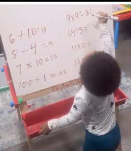 “He’s a genius – 2-year-old boy causes buzz as he perfectly solves all mathematics questions given to him