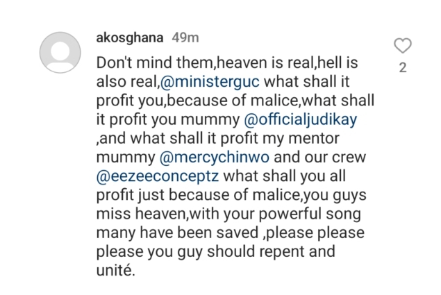 "What Shall It Profit You To Miss Heaven Because Of Malice"- Man Call Mercy Chinwo, Judikay & GUC For Not Celebrating Each Other (DETAIL)