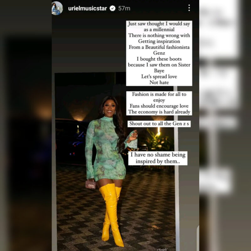"I have no shame being inspired you"- BBNaija's Uriel Oputa replies Ilebaye and her fans for saying she's copying her fashion styles (Details)