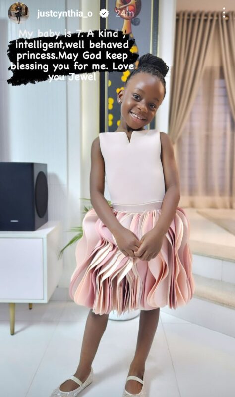 "The smartest, most hardworking, and emotionally intelligent girl" BBNaija's Ebuka and wife celebrates first daughter on her 7th birthday (Photos)