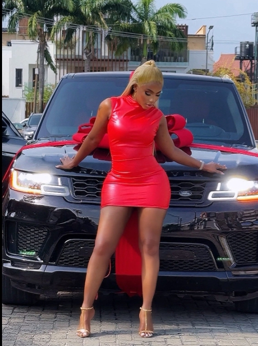 "Christmas came early" BBNaija's Mercy Eke celebrates as she purchases a Range Rover (Video)