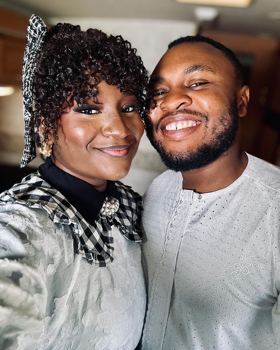 "Thank you for seeing me and loving what you see" Deborah Enenche pens sweet note to husband on their first anniversary (Photos)