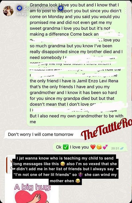 “I’ve been disappointed since my brother d!ed. My dad wasn’t there when i needed him” — Davido 's daughter,Imade laments bitterly to her grandma 