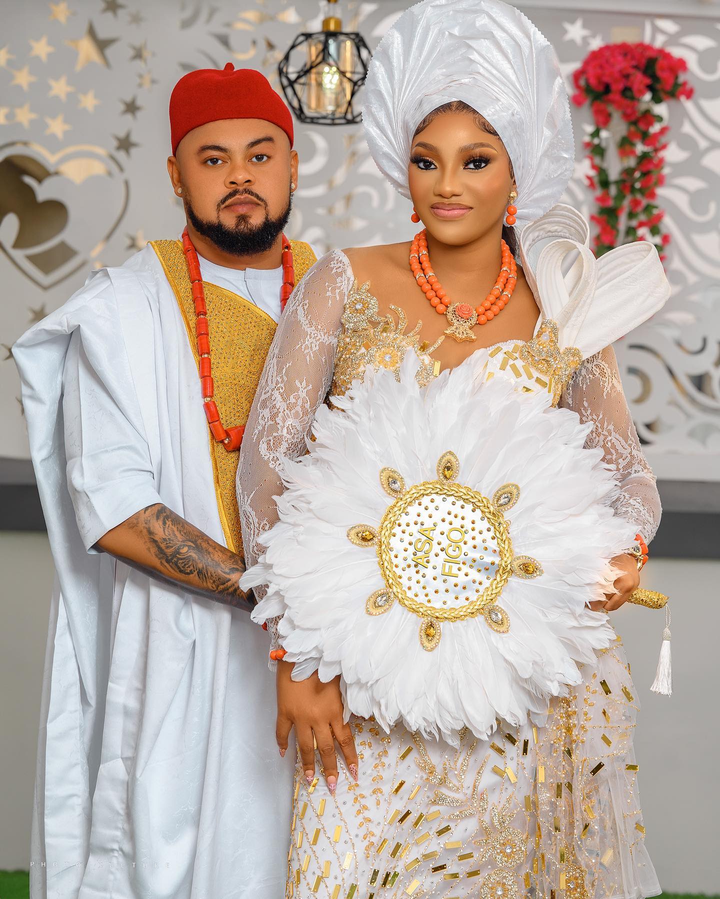 "You are the most beautiful angel in a woman form" Car dealer, Rich Figo tell BBNaija's Chomzy as they gets married ( Photos + Video)