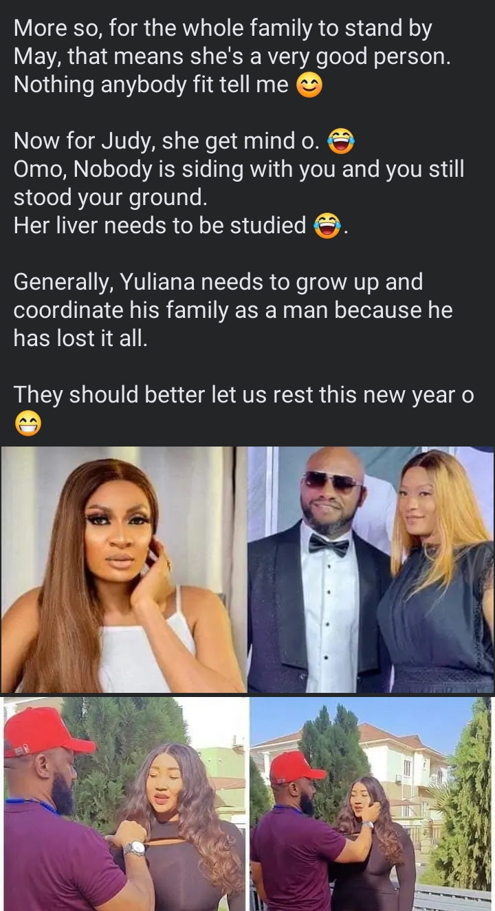 "For the whole family to stand by you, that means you are a very good person" Nigerian man hail May Edochie, slams Yul and Judy Austin