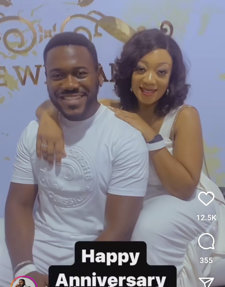 "It's been 11 years and I cherish you even more, today and always will" Deyemi Okanlawon pens sweet note to his wife on their 11th wedding anniversary