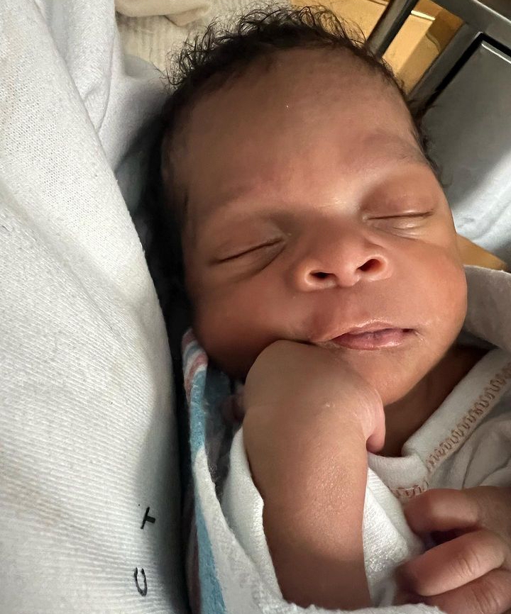 "Laurel and I can't can't wait to start dressing you up" Laura Ikeji gushes over her third child as she unveil her face