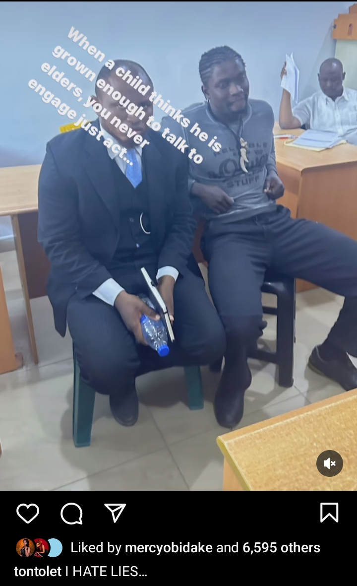 “When a child think he’s grown enough to Talk to elders you never engage, just act”- Tonto Dikeh says, drags VeryDarkBlack man to police station