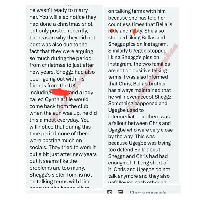 "Bella Okagbue got pregnant and aborted it because Sheggz said he wants ready for marriage" insider makes shocking revelation, reveals they broke up