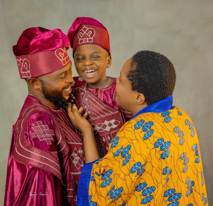 "My small God. Oko mi atata" Toyin Abraham celebrates husband, Kolawole Ajeyemi on his birthday