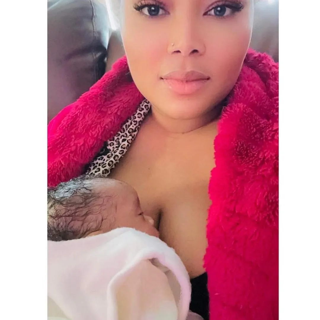 "Hail the God that never fails" Actress, Tessy Oragwa grateful as she welcomes her 3rd child (Photos + Video)