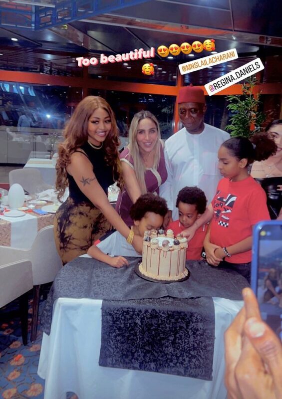 Photos and video from Ned Nwoko's fourth wife, Laila Charani's birthday celebration