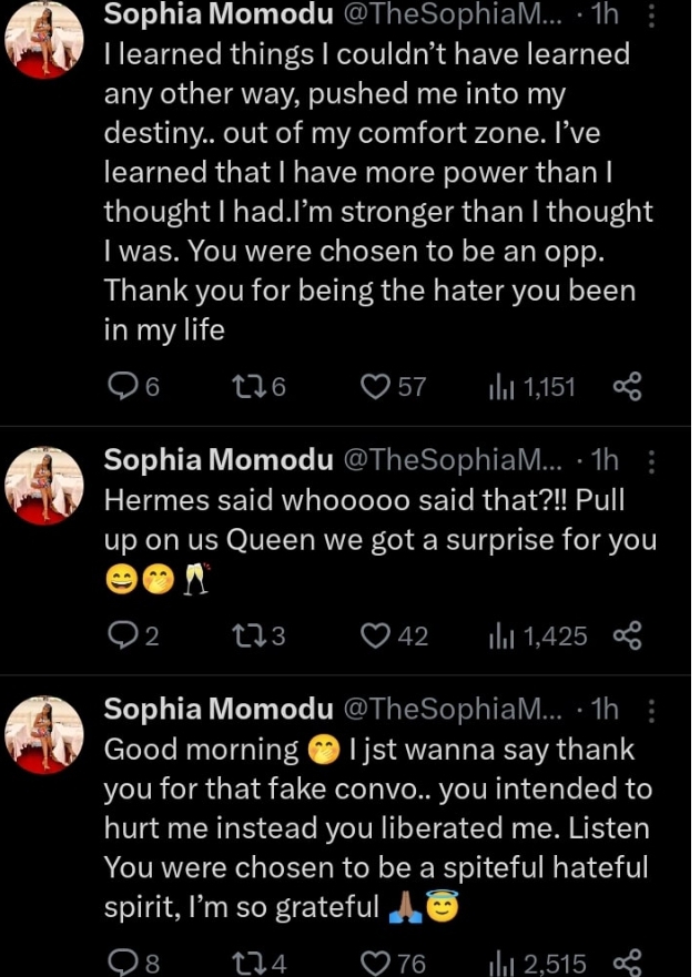“You intended to hurt me but liberated me” Sophia Momodu appreciates Davido’s fan for pushing her into destiny with luxury brand, Hermes