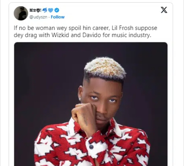 “If not for woman, Lil Frosh is supposed to be on the same level with Wizkid” – Man shares reasons