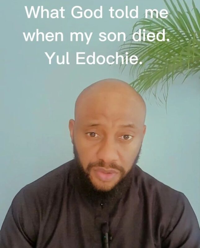 “What God told me when my son died” Yul Edochie shares emotional story (Video)
