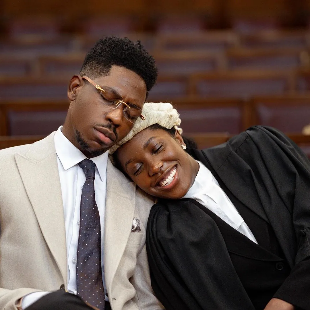 "I bless God for crossing my path with a man after his own heart" Marie Wiseborn pens sweet note to her fiancee, Moses Bliss as he attends her graduation ceremony