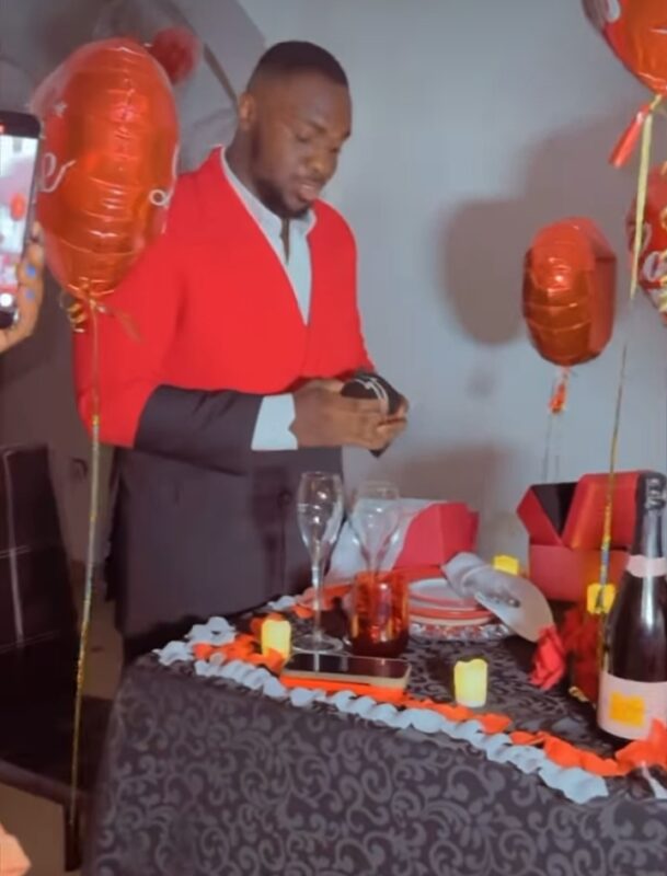 "You deserve all the love" Nkechi Blessing Sunday's boyfriend pens sweet note to her as he surprises her on her birthday (Videos)