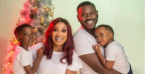 "The love of my life, the strongest woman alive" Deyemi Okanlawon gushes over wife as they welcomes their third child