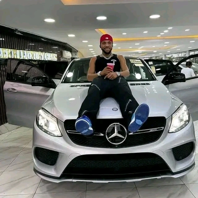 "My phenomenal whip" Actor, Charles Okocha celebrates as he purchases a brand new multimillion naira car (Photos)