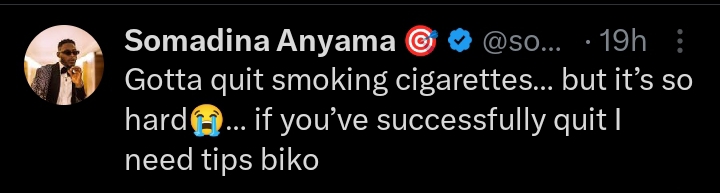 "I want to stop smoking cigarettes but it's so hard" — BBNaija's Soma cries out, seeks for help as he shares his challenges